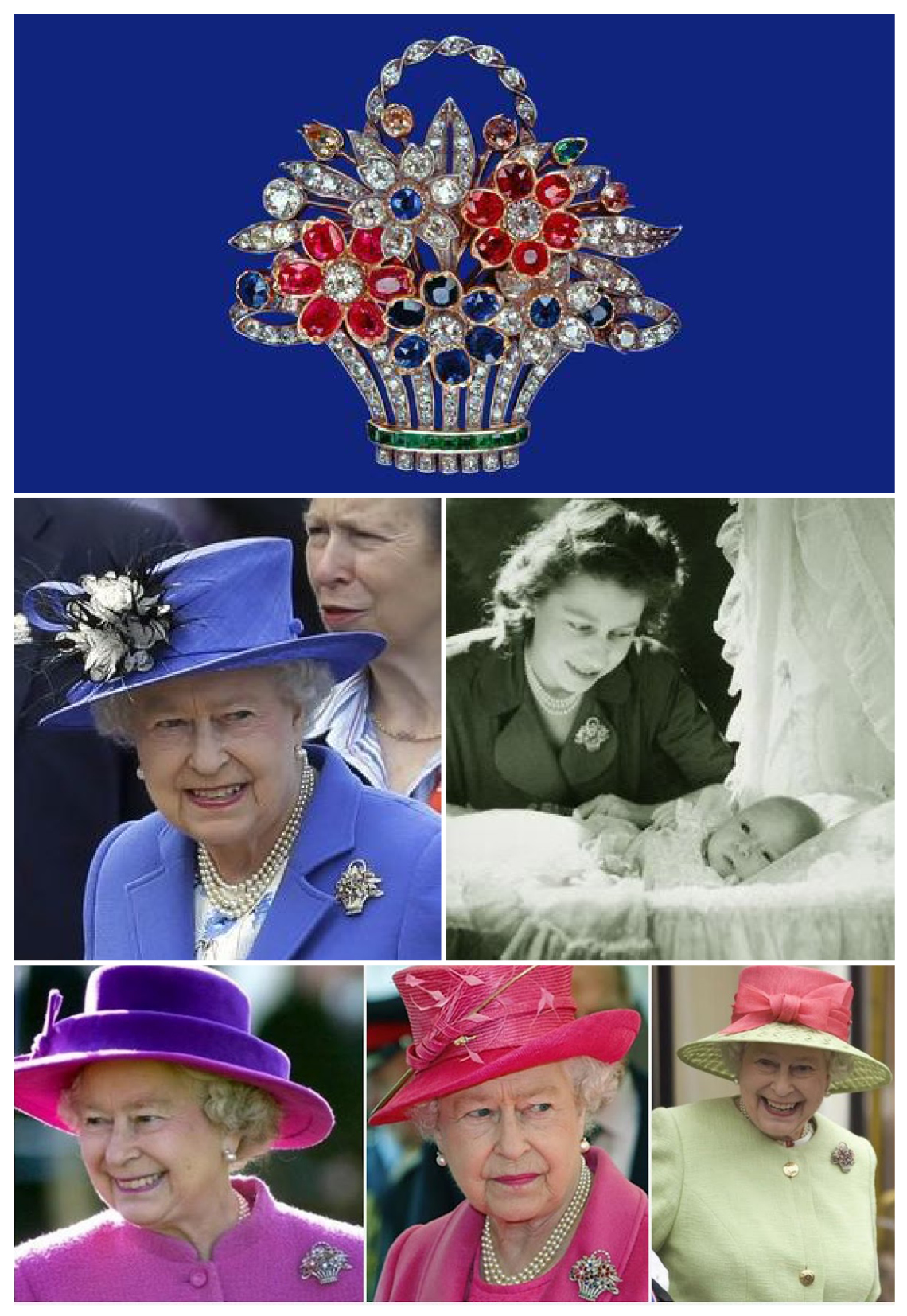 Queen Elizabeth’s Flower Basket Brooch