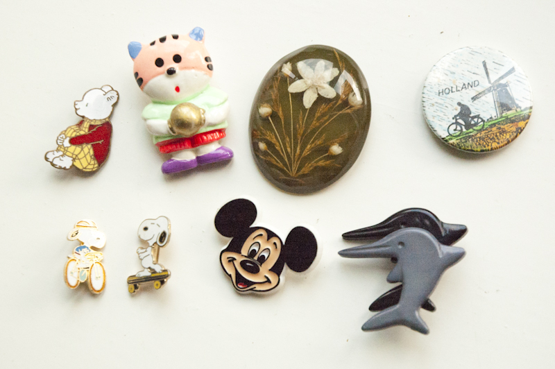 Tuesday Thrifting: Brooches and Book